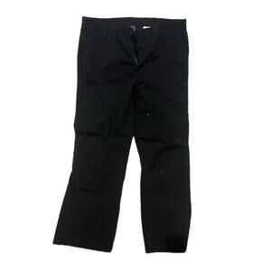 George Flat Front Black Chinos Mens 34x29
